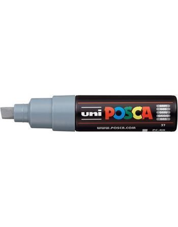 ΜΑΡΚΑΔΟΡΟΣ UNI POSCA PC-8K ΧΟΝΔΡΟ GREY  Μαρκαδόροι Ζωγραφικής