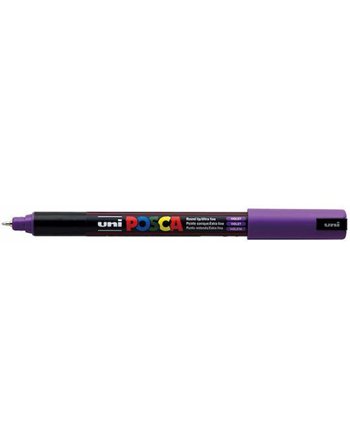 ΜΑΡΚΑΔΟΡΟΣ UNI POSCA PC-1MR EXTRA FINE VIOLET  Μαρκαδόροι Ζωγραφικής