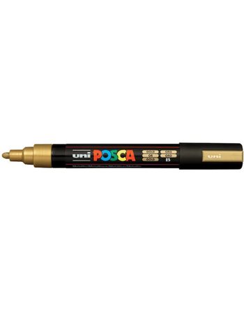 ΜΑΡΚΑΔΟΡΟΣ UNI POSCA PC-5M MEDIUM GOLD  Μαρκαδόροι Ζωγραφικής