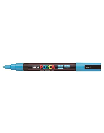 UNI POSCA MARKER PC-3M FINE LIGHT BLUE  Malkreiden / Marker