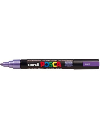 ΜΑΡΚΑΔΟΡΟΣ UNI POSCA PC-5M MEDIUM METALLIC VIOLET  Μαρκαδόροι Ζωγραφικής
