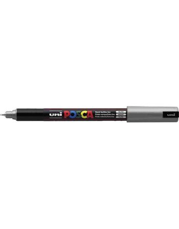 ΜΑΡΚΑΔΟΡΟΣ UNI POSCA PC-1MR EXTRA FINE SILVER  Μαρκαδόροι Ζωγραφικής