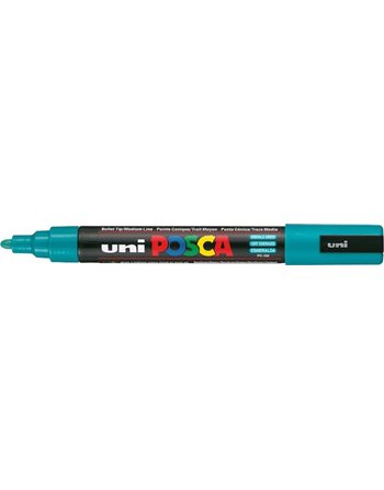 ΜΑΡΚΑΔΟΡΟΣ UNI POSCA PC-5M MEDIUM EMERALD GREEN  Μαρκαδόροι Ζωγραφικής