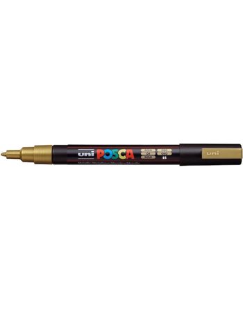 ΜΑΡΚΑΔΟΡΟΣ UNI POSCA PC-3M FINE GOLD  Μαρκαδόροι Ζωγραφικής