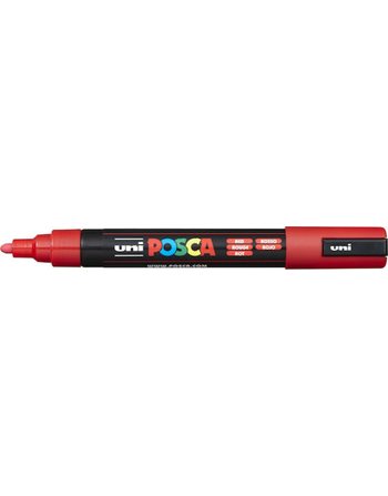 ΜΑΡΚΑΔΟΡΟΣ UNI POSCA PC-5M MEDIUM RED  Μαρκαδόροι Ζωγραφικής