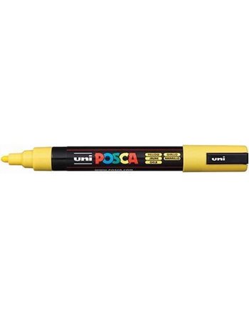 ΜΑΡΚΑΔΟΡΟΣ UNI POSCA PC-5M MEDIUM YELLOW  Μαρκαδόροι Ζωγραφικής