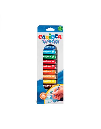 TEMPERA CARIOCA 12pcs 12ml 40014  Malfarben