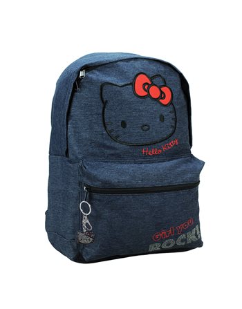 GIM ΣΑΚΙΔΙΟ HELLO KITTY DENIM  Σακίδια Δημοτικού