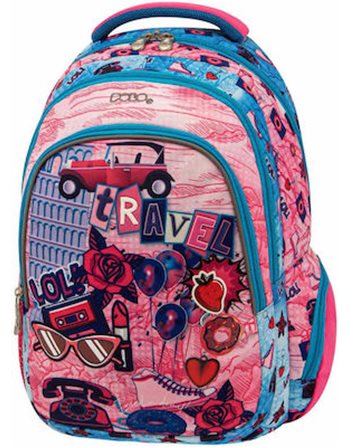 POLO BACKPACK CHARACTER COLLAGE (901036-8203)  Grundschulrucksäcke