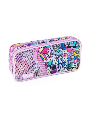 ΚΑΣΕΤΙΝΑ YOLO ΜΕ 3 ΘΗΚΕΣ GRAFFITI PINK  Κασετίνες