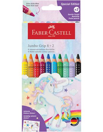 COLOUR PENCILS AWF GRIP SPARKLE 110923 JUMBO UNICORN  Buntstifte