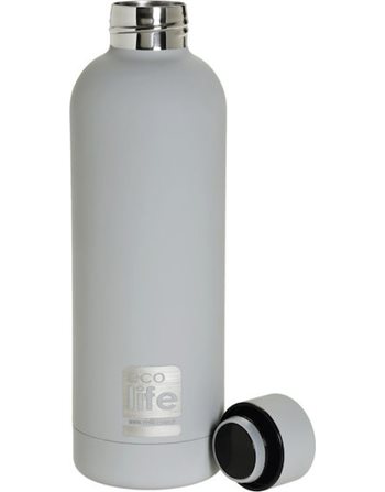 ΜΕΤΑΛΛΙΚΟ ΜΠΟΥΚΑΛΙ ΘΕΡΜΟΣ ECOLIFE 500ml SMOKEY GREY  Παγούρια Θερμός