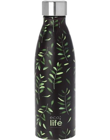 ΜΕΤΑΛΛΙΚΟ ΜΠΟΥΚΑΛΙ ΘΕΡΜΟΣ ECOLIFE 500ml OLIVE  Παγούρια Θερμός
