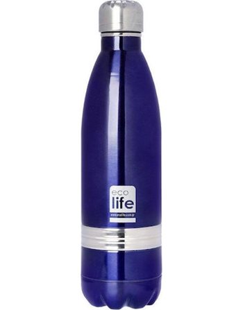 ΜΕΤΑΛΛΙΚΟ ΜΠΟΥΚΑΛΙ ΘΕΡΜΟΣ ECOLIFE 750ml ΜΩΒ  Παγούρια Θερμός