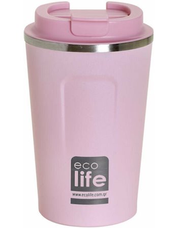 ECOLIFE COFFEE THERMOS 370ml ROSE PINK  Παγούρια Θερμός