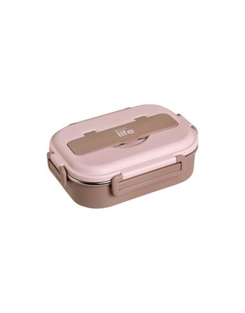 ECOLIFE LUNCH BOX 3 CASES 1lt PINK  Brotdosen