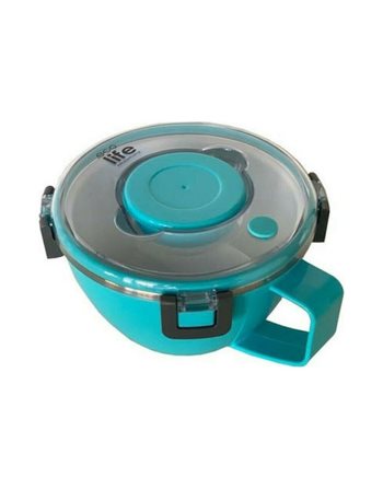 ΦΑΓΗΤΟΔΟΧΕΙΟ ECOLIFE 'ROUND' DOUBLE WALL 850ml BLUE  Φαγητοδοχεία