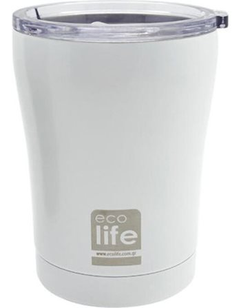 ECOLIFE COFFEE THERMOS 300ml ΑΣΠΡΟ  Παγούρια Θερμός