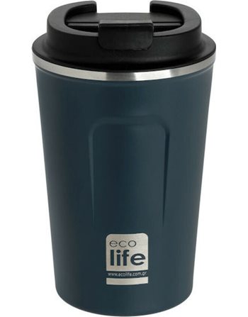 ECOLIFE COFFEE THERMOS 370ml DARK BLUE  Παγούρια Θερμός