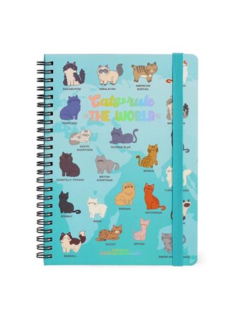 LEGAMI LARGE WEEKLY SPIRAL BOUND DIARY 2026 12 MONTHS - KITTY  Wöchentlich