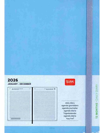 LEGAMI LARGE DAILY DIARY 2026 12 MONTHS - RETRO BLUE  Ημερήσια