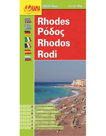RHODES GREEK WAYS MAP  Maps and Travel Guides