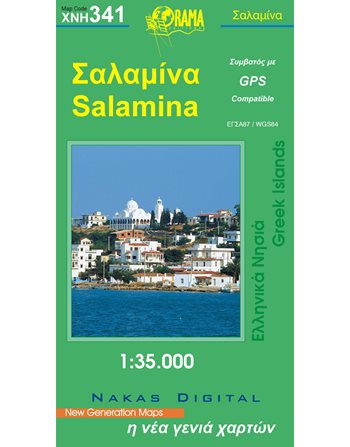 SALAMINA MAP  Maps and Travel Guides
