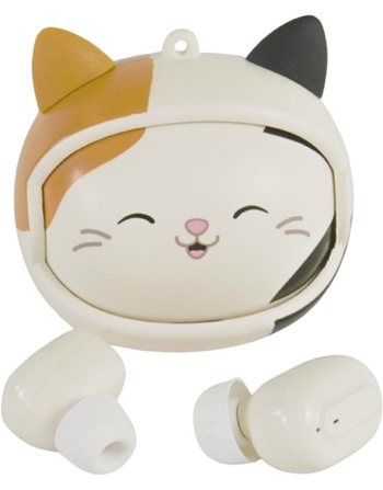 SQUISHMALLOWS CAM THE CAT TRUE WIRELESS BLUETOOTH EARPHONES  Ακουστικά