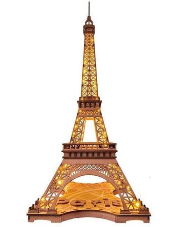 ROLIFE 3D WOODEN PUZZLE - NIGHT OF THE EIFFEL TOWER  3D Παζλ