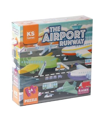 KS PRE-SCHOOL PUZZLE THE AIRPORT RUNWAY 24pcs  Kinderpuzzles