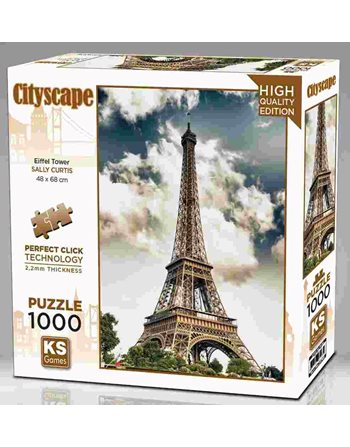 KS PUZZLE CITYSCAPE EIFFEL TOWER 1000pcs  Erwachsenenpuzzles