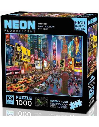 KS PUZZLE NEON METROPOL 1000pcs  Erwachsenenpuzzles