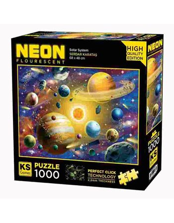 KS PUZZLE NEON SOLAR SYSTEM 1000pcs  Erwachsenenpuzzles