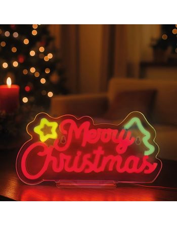 LEGAMI NEON-EFFECT LED SIGN IT'S A SIGN - MERRY XMAS  Φωτιστικά