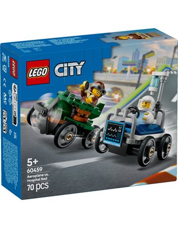 LEGO CITY GREAT VEHICLES AIRPLANE VS. HOSPITAL BED RACE CAR PACK 60459  Lego