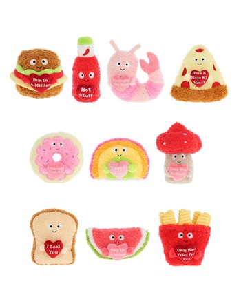 KEELECO SNACKIES LOVE BITES 12cm ASSORTEMENT  Plüschtiere