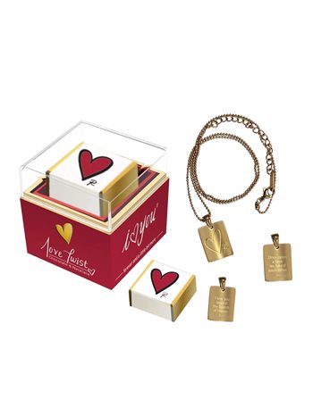 CHOCOLATE & JEWELLERY ΡΕΝΕ LOVE TWIST - I LOVE YOU  Schmuck