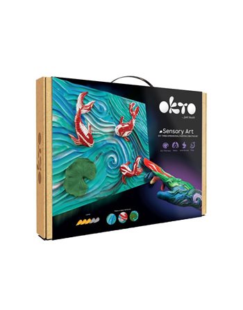 OKTO DIY ΔΗΜΙΟΥΡΓΙΚΟ ΣΕΤ ΖΩΓΡΑΦΙΚΗΣ 3D ΜΕ ΠΗΛΟ - KOI CARPS  Malerei