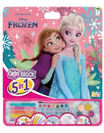AS GIGA BLOCK DRAWING SET DISNEY FROZEN 5 IN 1  Malerei
