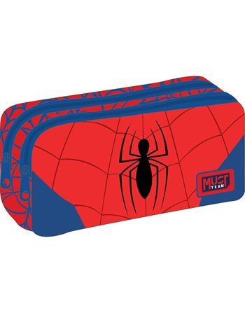 ΚΑΣΕΤΙΝΑ MUST TEAM 21x6x9 2ΦΕΡΜΟΥΑΡ SPIDERMAN RED  Κασετίνες Βαρελάκι