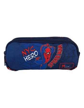ΚΑΣΕΤΙΝΑ MUST TEAM 21x6x9 2ΦΕΡΜΟΥΑΡ SPIDERMAN NYC HEROES  Κασετίνες Βαρελάκι