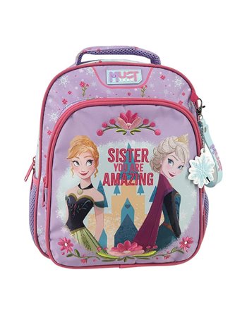 ΤΣΑΝΤΑ ΠΛΑΤΗΣ ΝΗΠΙΟΥ 27x10x31 2ΘΗΚΕΣ FROZEN SISTER YOU ARE AMASZING  Kinderrucksäcke