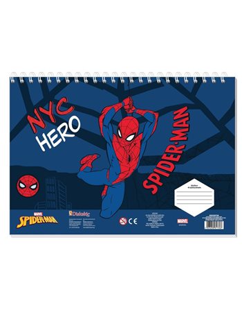 ΜΠΛΟΚ ΖΩΓΡΑΦ 23x33 40Φ ΑΥΤΟΚ-ΣΤΕΝΣΙΛ- 2ΣΕΛ ΧΡ 2ΣΧ. SPIDERMAN  Malblöcke