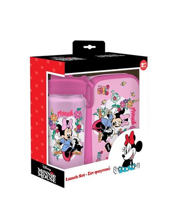ΣΕΤ ΦΑΓΗΤΟΔΟΧΕΙΟ PP 800ml & ΠΑΓΟΥΡΙ ΑΛΟΥΜΙΝΙΟΥ 500ml MINNIE  Σετ Φαγητού