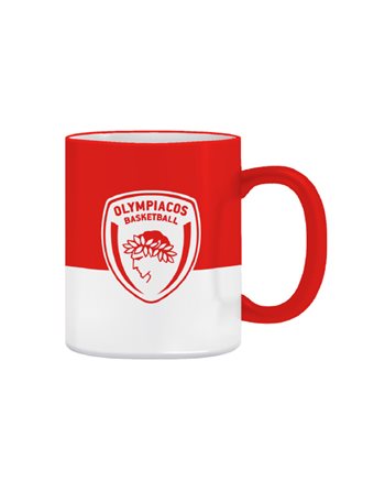 COLLECTIBLE MUG OLYMPIACOS BASKETBALL 3 - RED WHITE  Tassen
