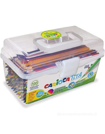 COLORED PENCILS CARIOCA 42800 TITA PLASTIC CASE 120pcs  Buntstifte