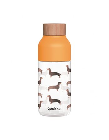 QUOKKA TRITAN WATER BOTTLE ICE DACHSHUND 570ml  Plastic Flasks