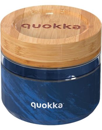 QUOKKA GLASS FOOD JAR DELI WOOD GRAIN 500ml  Brotdosen