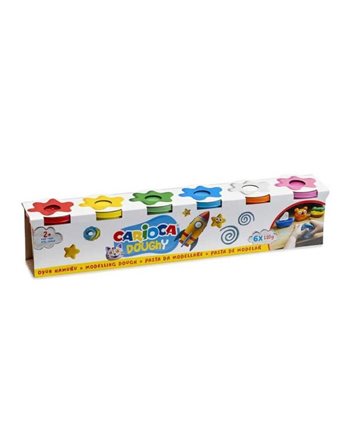 MODELLING DOUGH CARIOCA DOUGHY 42179 6x110gr  Knetmasse - Ton