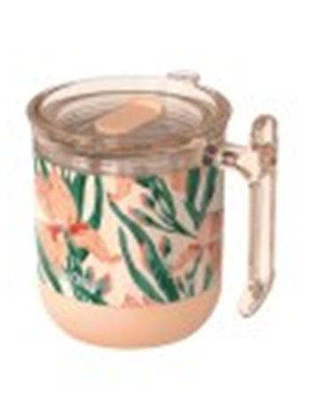 QUOKKA THERMAL MUG DROP SAFE FLORAL PEACH 260ml  Tassen